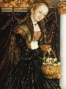 Lucas Cranach Die Heilige Dorothea Sweden oil painting artist